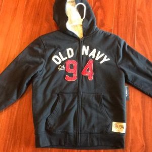 NWT Boys Sherpa Old Navy hoodie